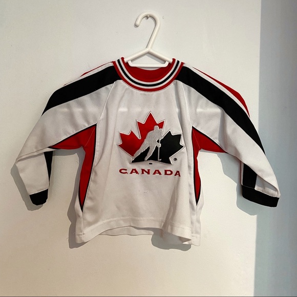 Mighty Mac Sports Kids Hockey Canada Jersey Little Boy Girl Toddler - Picture 1 of 7